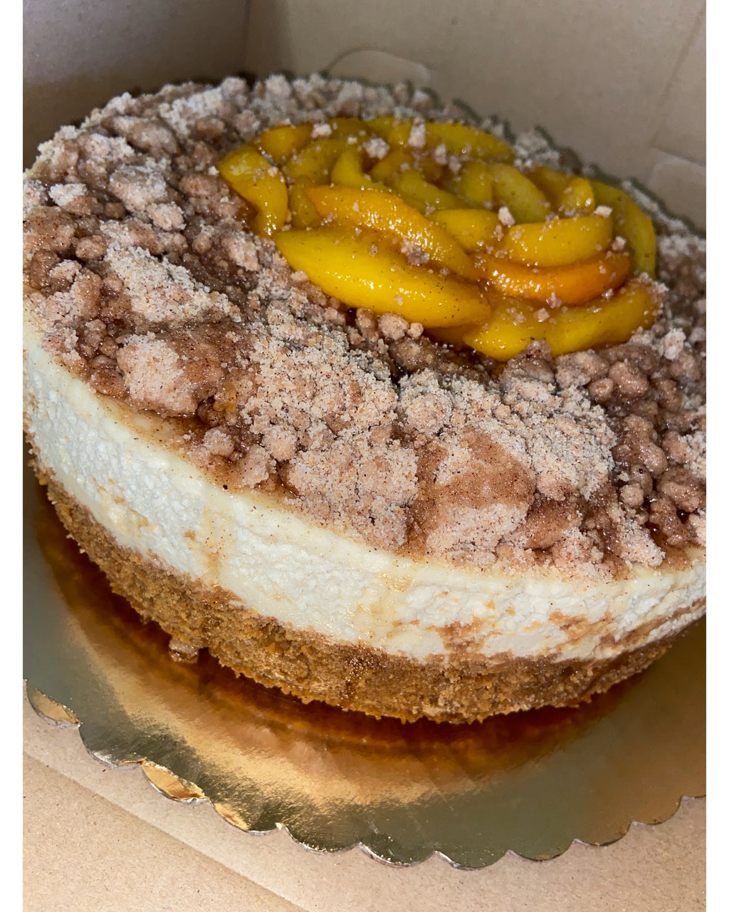 Peach Cobbler Cheesecake